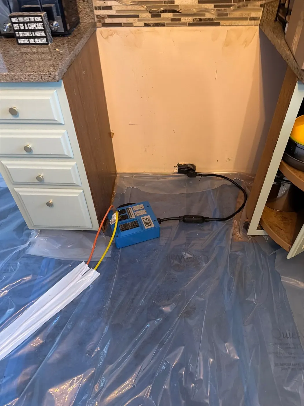 Thermal imaging during water damage assessment in Walden Pond residence