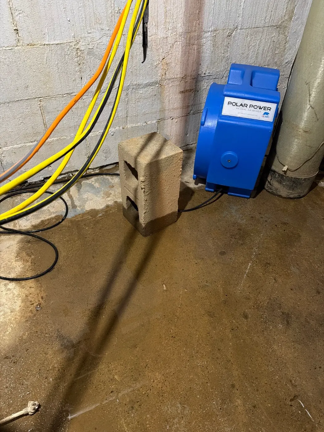 Basement water extraction in Walden Pond Indiana home